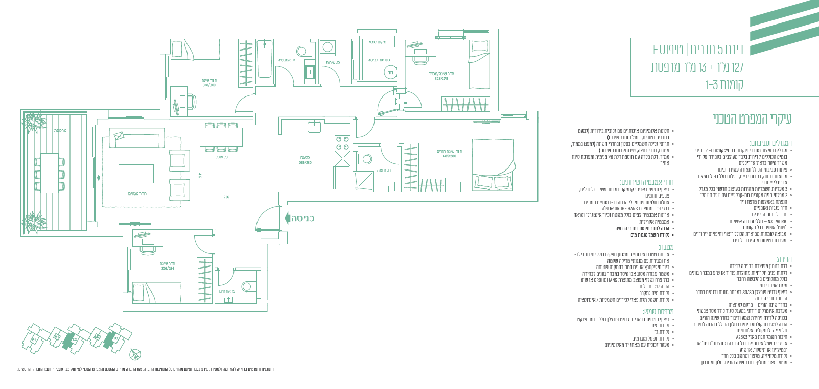 5 room apartment - type F