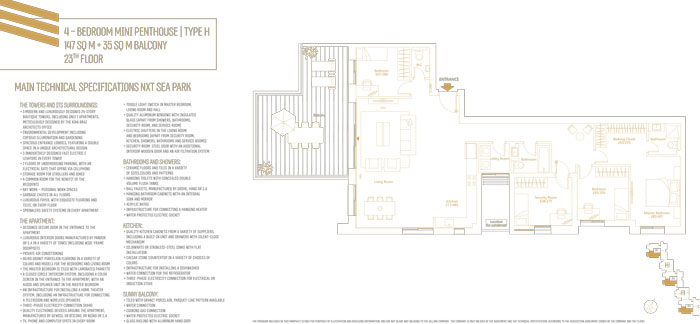 mini-penthouse 5 rooms-type H